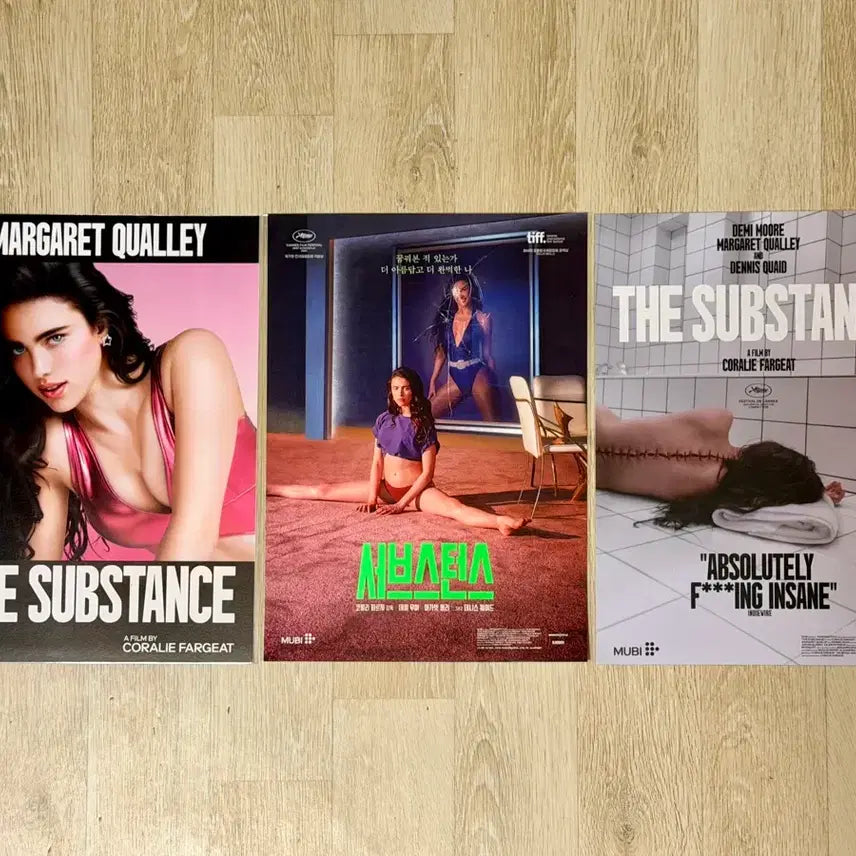 [BUNJANG] Substance Margaret Qualley Poster 3 Types Bundle Set / <서브스턴스> 마가렛퀄리 포스터 3종 일괄