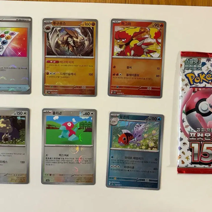 [BUNJANG] Pokemon Card 151 Monball 22 Cards + Sealed Single Packs Bundle / 포켓몬카드 151 몬볼 22장 + 미개봉 낱팩 모음