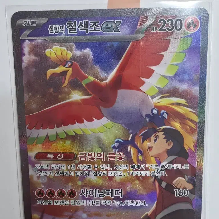 [BUNJANG] Pokemon Card Entei ex SAR / 포켓몬 카드 심향의 칠색조ex SAR