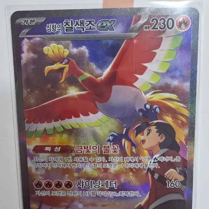 [BUNJANG] Pokemon Card Entei ex SAR / 포켓몬 카드 심향의 칠색조ex SAR