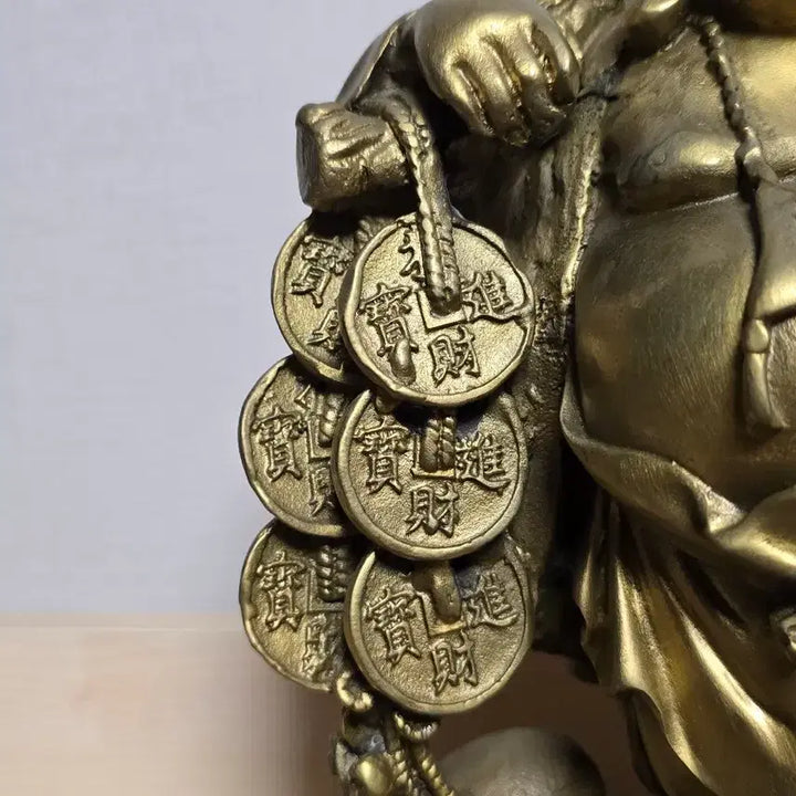 [BUNJANG] Brass Budai Statue (2.8kg) / 재물 운이 있는 황동 포대화상 2.8kg