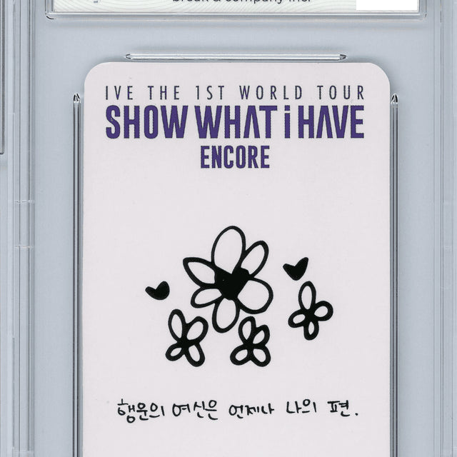 [BUNJANG] IVE Jang Wonyoung BRG 10 GEM MT Graded Photocard - 1st World Tour Encore / 장원영 IVE 1st월드투어 앙콘 디브존D2 BRG10 그레이딩포카 정품