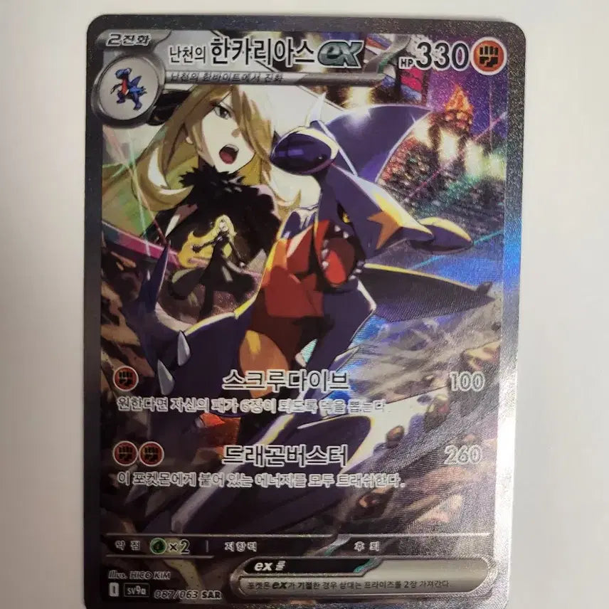 [BUNJANG] Ninchen Garchomp SAR Card / 난천의 한카리아스ex sar 급처