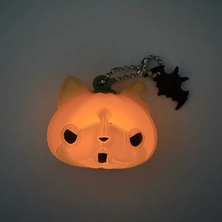 [BUNJANG] Yo-kai Watch Jibanyan Classic Halloween Pumpkin Lantern Keychain / 고전 지바냥 할로윈 호박 랜턴 키링 요괴워치