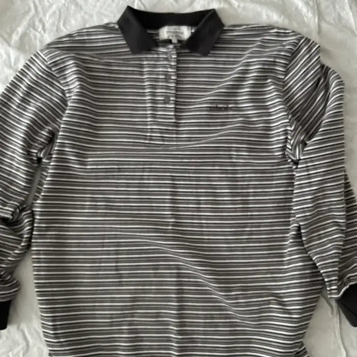 [BUNJANG] Rola Rola Stripe Rugby Polo T-shirt / 로라로라 스트라이프 티셔츠 카라티 럭비티