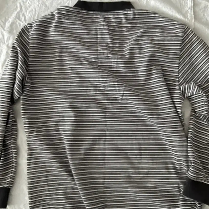 [BUNJANG] Rola Rola Stripe Rugby Polo T-shirt / 로라로라 스트라이프 티셔츠 카라티 럭비티