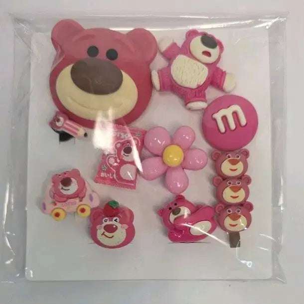 [BUNJANG] Disney Toy Story Lotso Character Jibbitz Set / 토이스토리 랏소 캐릭터 지비츠 세트