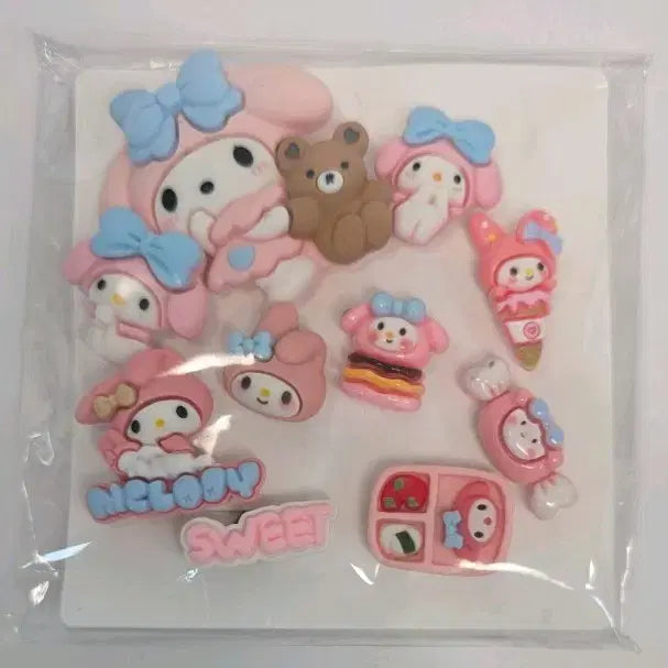 [BUNJANG] My Melody 3D Character Jibbitz Set / 마이멜로디 입체 캐릭터 지비츠 세트