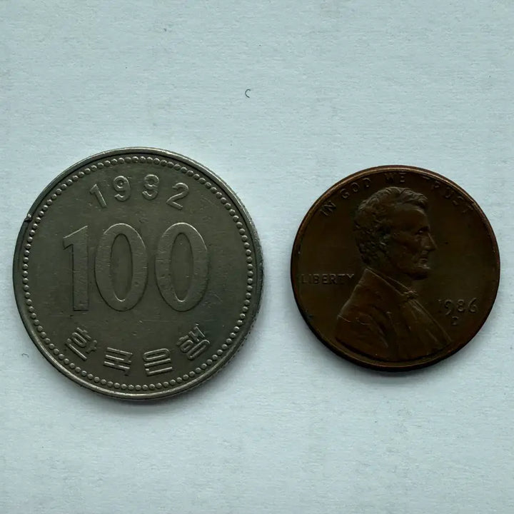 [BUNJANG] 1986 US Lincoln Cent Coin / 1986년 미국 링컨 1센트 동전 S3313