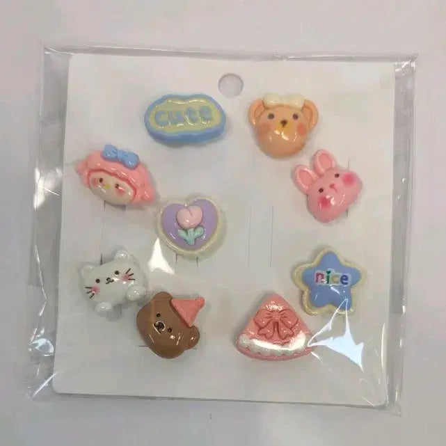 [BUNJANG] Cute Character Jibbitz Set / 귀여운 캐릭터 지비츠 세트