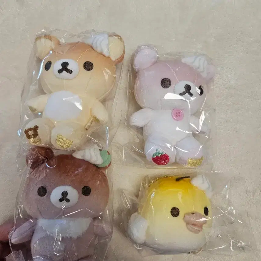[BUNJANG] Rilakkuma Korilakkuma Kogumak Key Set Mascot Plush / 리락쿠마 코리락쿠마 코구마 키이 한정 마스코트
