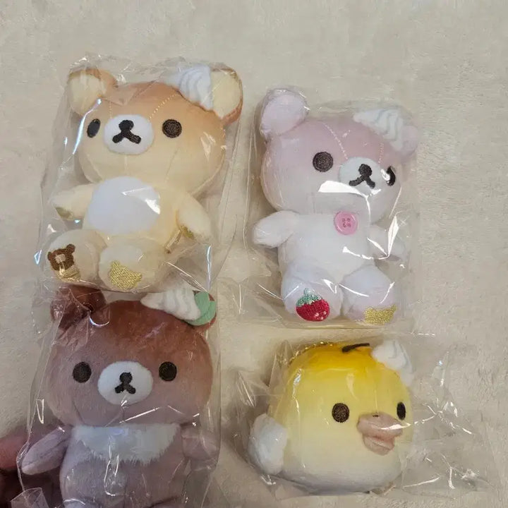 [BUNJANG] Rilakkuma Korilakkuma Kogumak Key Set Mascot Plush / 리락쿠마 코리락쿠마 코구마 키이 한정 마스코트