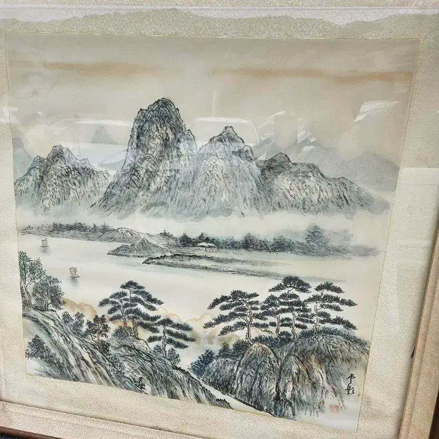 [BUNJANG] Landscape Painting Frame / 산수화 액자 그림 인테리어 소품