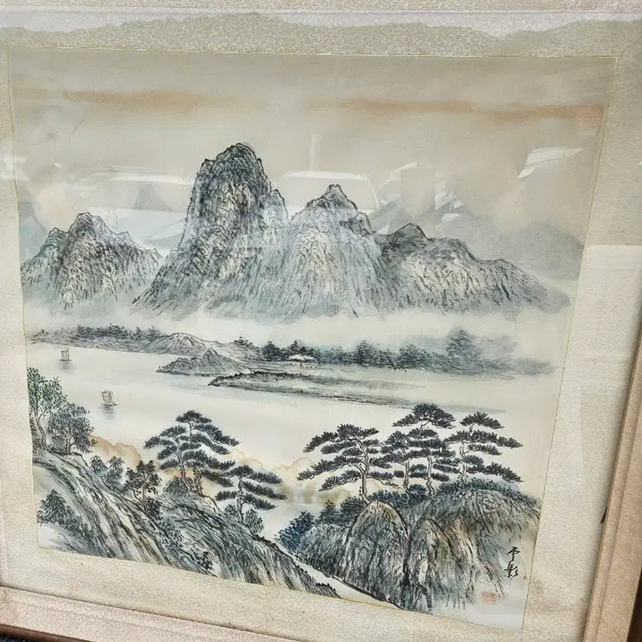 [BUNJANG] Landscape Painting Frame / 산수화 액자 그림 인테리어 소품