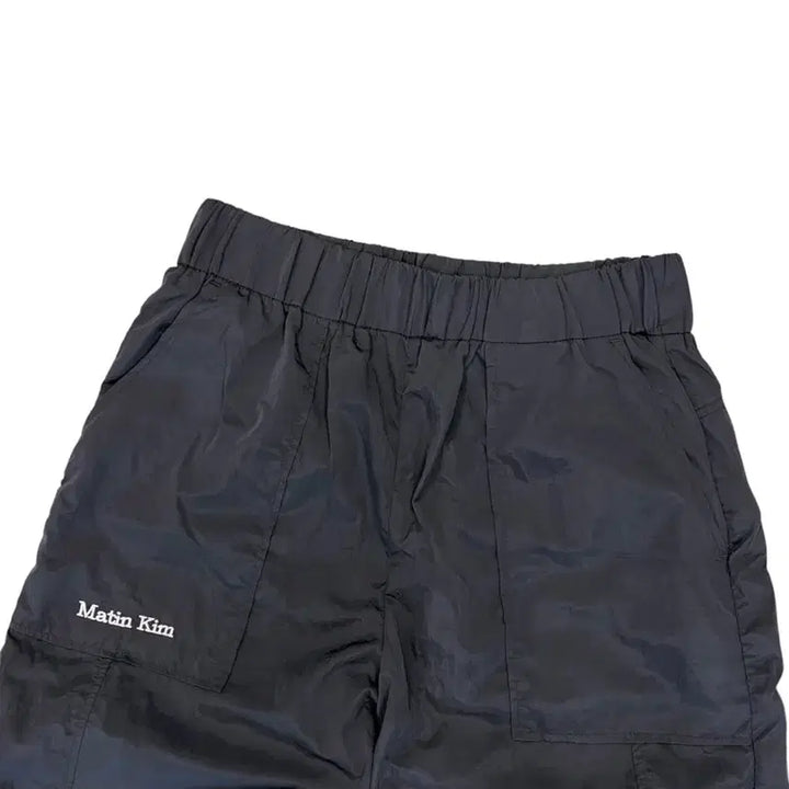 [BUNJANG] Matinkim Woven Nylon String Pants Dark Grey (S) / 마뗑킴 우븐 나일론 바스락 스트링팬츠 다크그레이 (S/26~30)