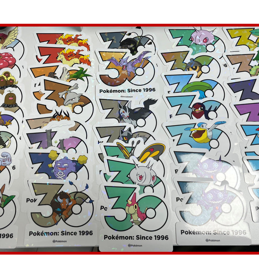 [BUNJANG] Pokemon 30th Anniversary Sticker Set (Gen 1-4) / 포켓몬 30주년 스티커 1세대~4세대