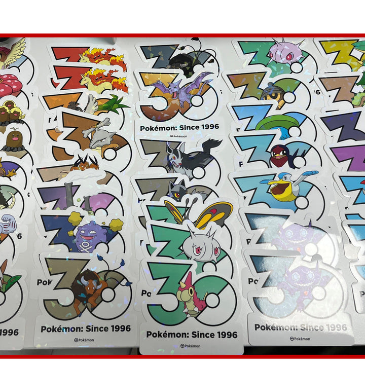 [BUNJANG] Pokemon 30th Anniversary Sticker Set (Gen 1-4) / 포켓몬 30주년 스티커 1세대~4세대