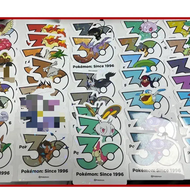 [BUNJANG] Pokemon 30th Anniversary Sticker Set (Gen 1-4) / 포켓몬 30주년 스티커 1세대~4세대