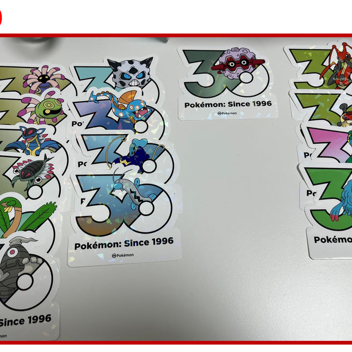 [BUNJANG] Pokemon 30th Anniversary Sticker Set (Gen 1-4) / 포켓몬 30주년 스티커 1세대~4세대