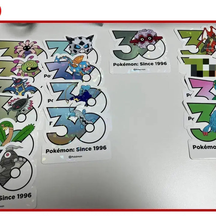 [BUNJANG] Pokemon 30th Anniversary Sticker Set (Gen 1-4) / 포켓몬 30주년 스티커 1세대~4세대
