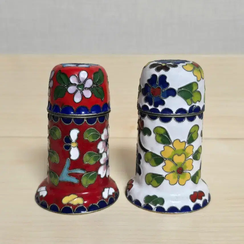 [BUNJANG] Cloisonné Ornament Set (2 pcs) / 칠보 장식품 2개