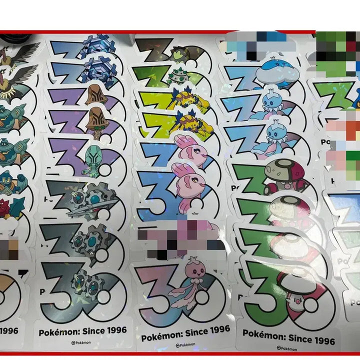 [BUNJANG] Pokemon 30th Anniversary Sticker Set Generation 5 / 포켓몬 30주년 스티커 5세대