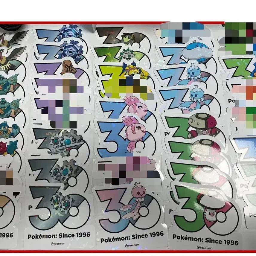[BUNJANG] Pokemon 30th Anniversary Sticker Set Generation 5 / 포켓몬 30주년 스티커 5세대