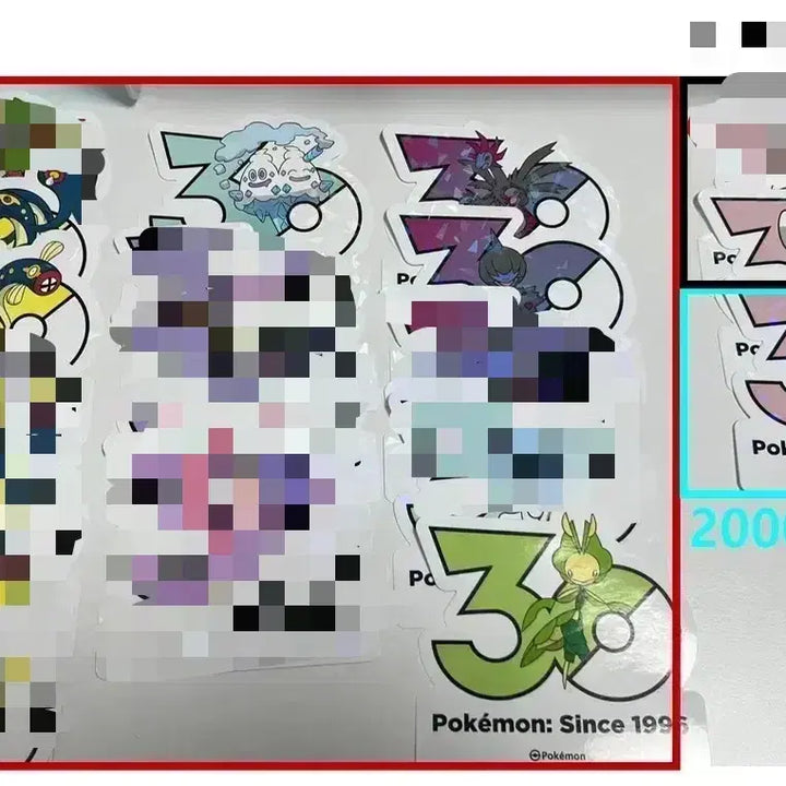 [BUNJANG] Pokemon 30th Anniversary Sticker Set Generation 5 / 포켓몬 30주년 스티커 5세대