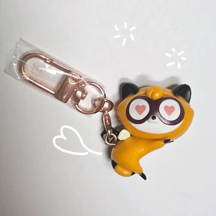 [BUNJANG] Neko Ramen Noodle Stopper Figure Keychain / 너구리 누들스토퍼 피규어 키링