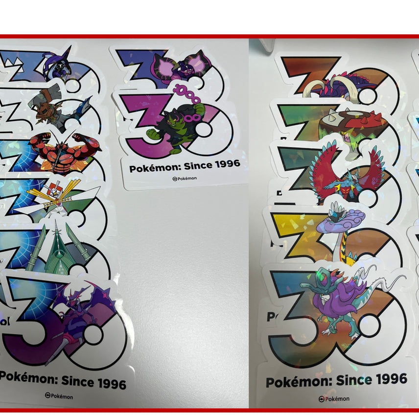 [BUNJANG] Pokemon 30th Anniversary Stickers: Legendary &amp; Paradox / 포켓몬 30주년 스티커 전설, 패러독스