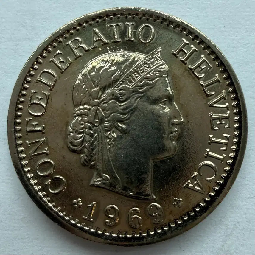 [BUNJANG] 1969 Swiss 10 Rappen Coin / 1969년 스위스 10라펜 동전 S3315