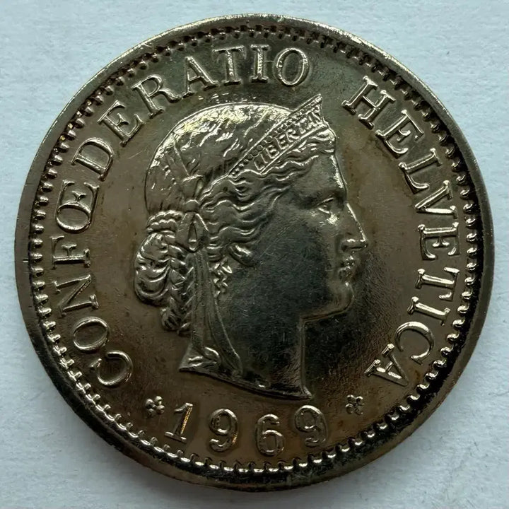[BUNJANG] 1969 Swiss 10 Rappen Coin / 1969년 스위스 10라펜 동전 S3315