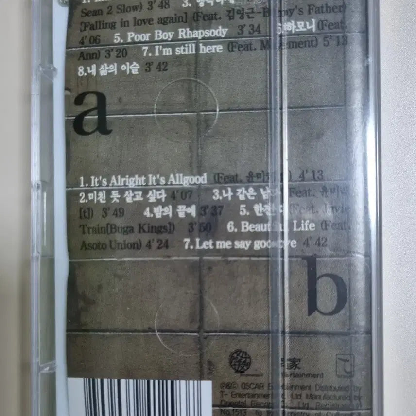 [BUNJANG] Bobby Kim 1.5th Album Sealed Cassette Tape / 바비킴 1.5집 미개봉 카세트테이프 / 고래의 꿈, 한잔 더