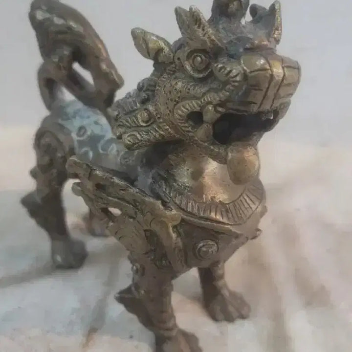 [BUNJANG] Small Bronze Giraffe Figurine / 소형 브론즈  / 상상의 동물 기린