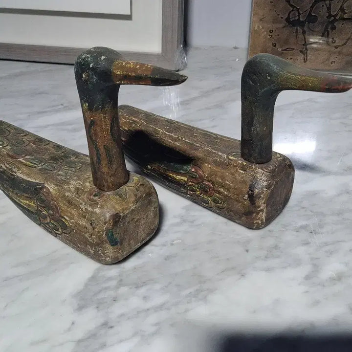 [BUNJANG] Wooden Wild Goose Sculpture / 연대감 좋은 목안(나무 기러기)