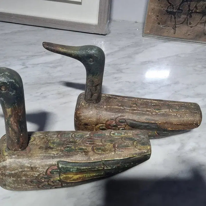 [BUNJANG] Wooden Wild Goose Sculpture / 연대감 좋은 목안(나무 기러기)