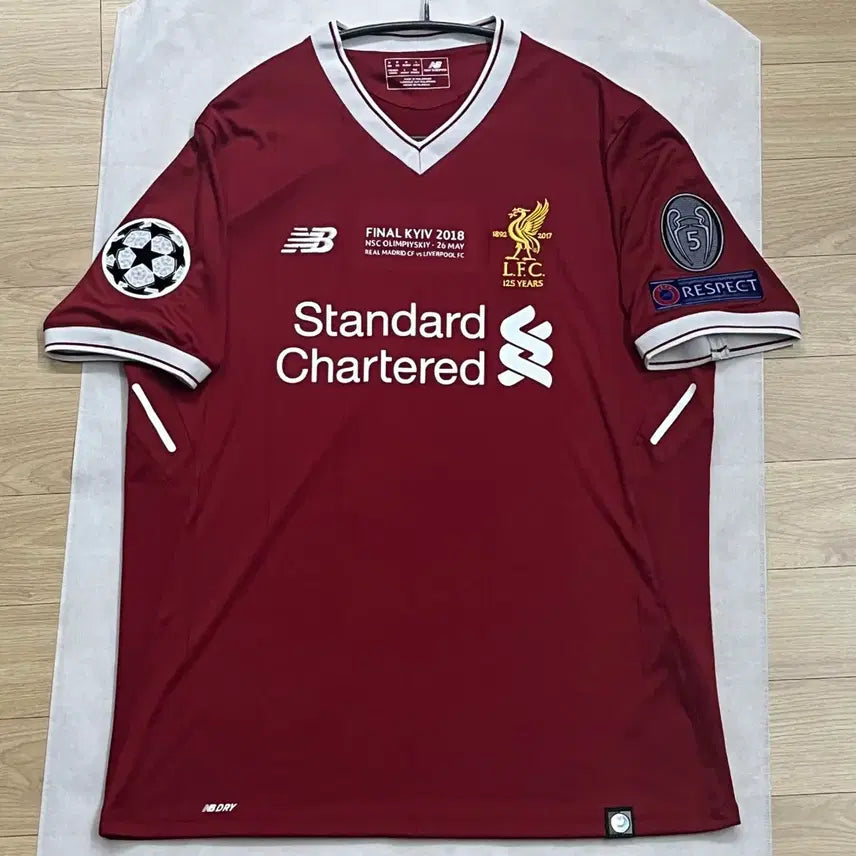 [BUNJANG] Liverpool 2017-18 Home Champions League Patch / 17 18 리버풀 해외 M 홈 챔스패치