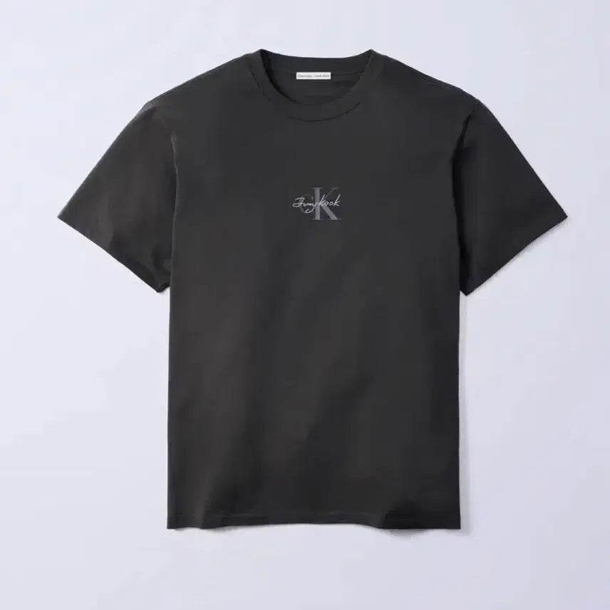 [BUNJANG] Calvin Klein Jungkook Collaboration JK Logo T-Shirt Black Size S / 캘빈클라인 정국 콜라보 jk 로고 반팔 티셔츠 S사이즈
