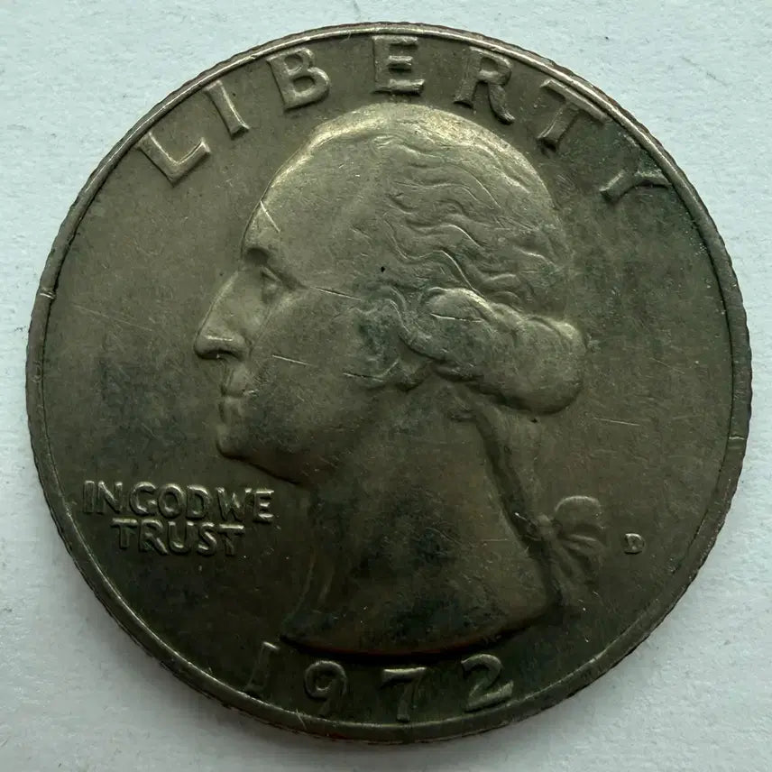 [BUNJANG] 1972 US Quarter Dollar Coin / 1972년 미국 쿼터달러 동전 S3322