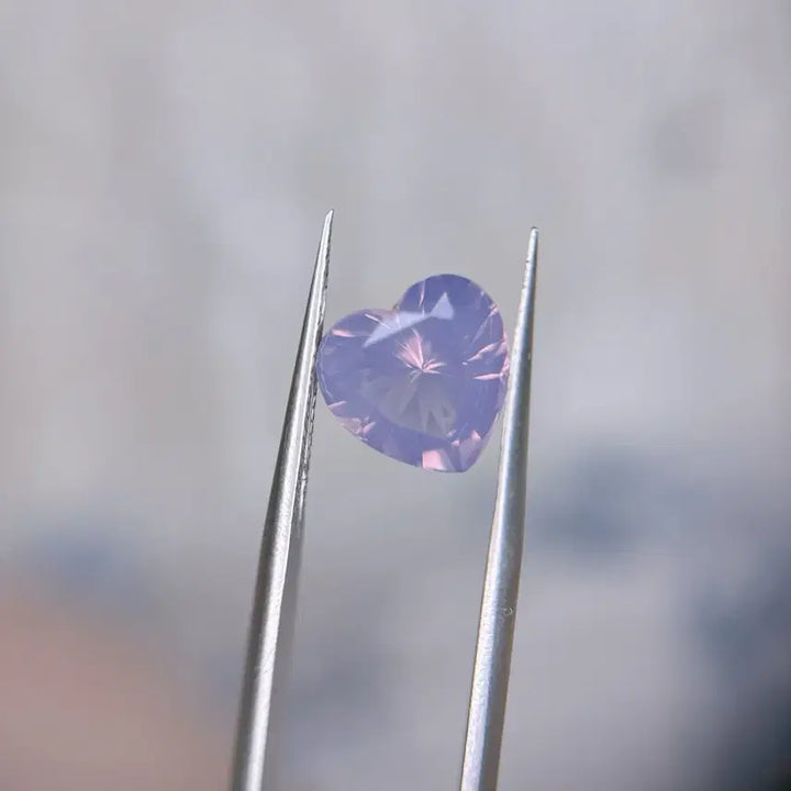 [BUNJANG] 10mm Heart Cut "Jinla Moon Quartz" Charm / 10mm 하트컷 진라문쿼