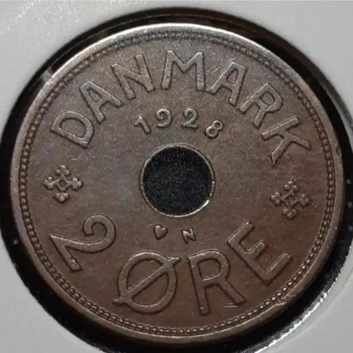[BUNJANG] Denmark 1928 2 Ore Coin / 덴마크 1928년 2오레.외국주화 주화 화폐 동전