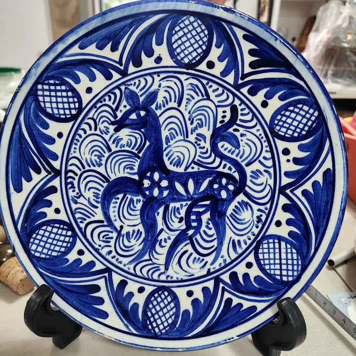 [BUNJANG] Spanish Handmade Ceramic Plate 23.2cm / 스페인 핸드메이드 지름23.2cm