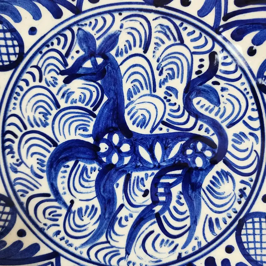 [BUNJANG] Spanish Handmade Ceramic Plate 23.2cm / 스페인 핸드메이드 지름23.2cm