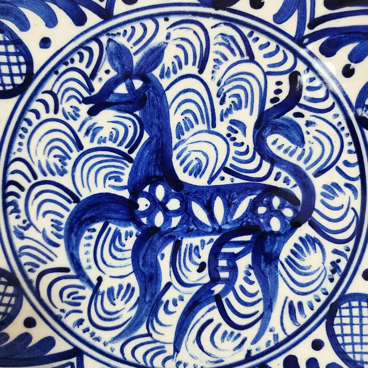 [BUNJANG] Spanish Handmade Ceramic Plate 23.2cm / 스페인 핸드메이드 지름23.2cm
