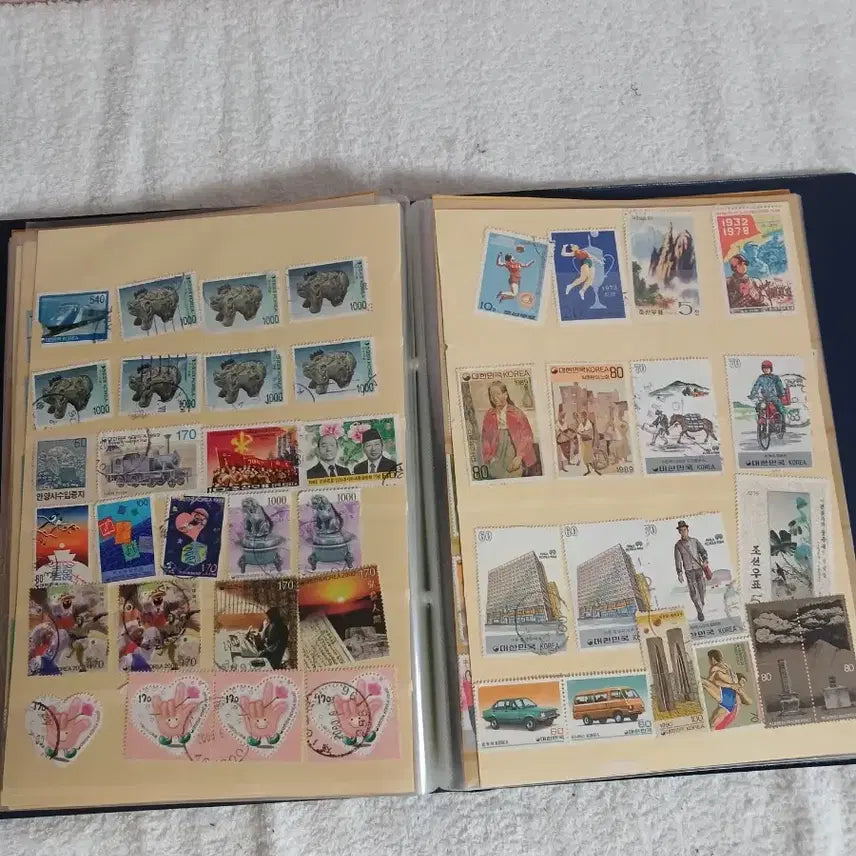 [BUNJANG] Used and Unused Stamp Collection Bundle / 수집 소장용 사용제우표 미사용포함 일괄. 내용참조