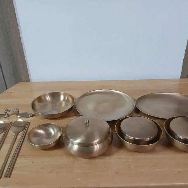 [BUNJANG] Cheonnyeon Yugi Brass Tableware Set / 유기 세트