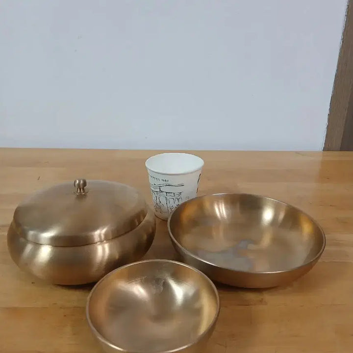 [BUNJANG] Cheonnyeon Yugi Brass Tableware Set / 유기 세트