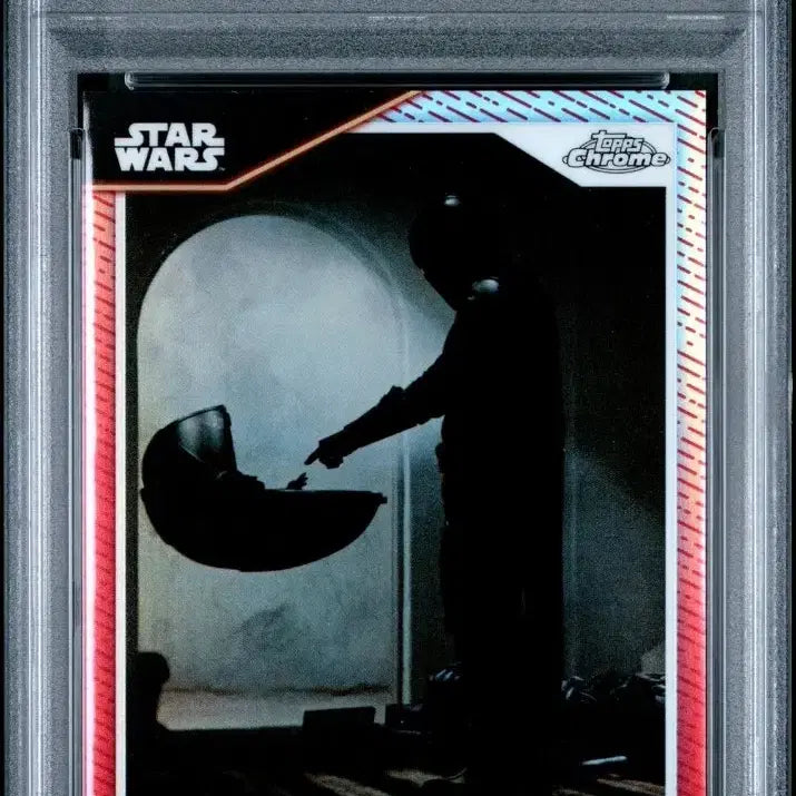 [BUNJANG] 2023 Topps Chrome Star Wars Grogu &amp; Mandalorian First Appearances Red Refractor 