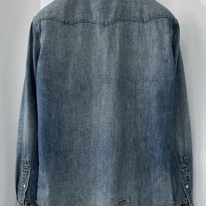 [BUNJANG] Polo Ralph Lauren Concho Repair Indian Southwestern Denim Shirt / 폴로 랄프로렌 콘초 리페어 인디언 사우스 웨스턴 데님 셔츠