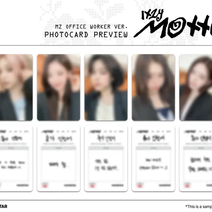 [BUNJANG] ITZY Makestar Lucky Draw Photocard Split Set / 있지 메이크스타 미공포 분철